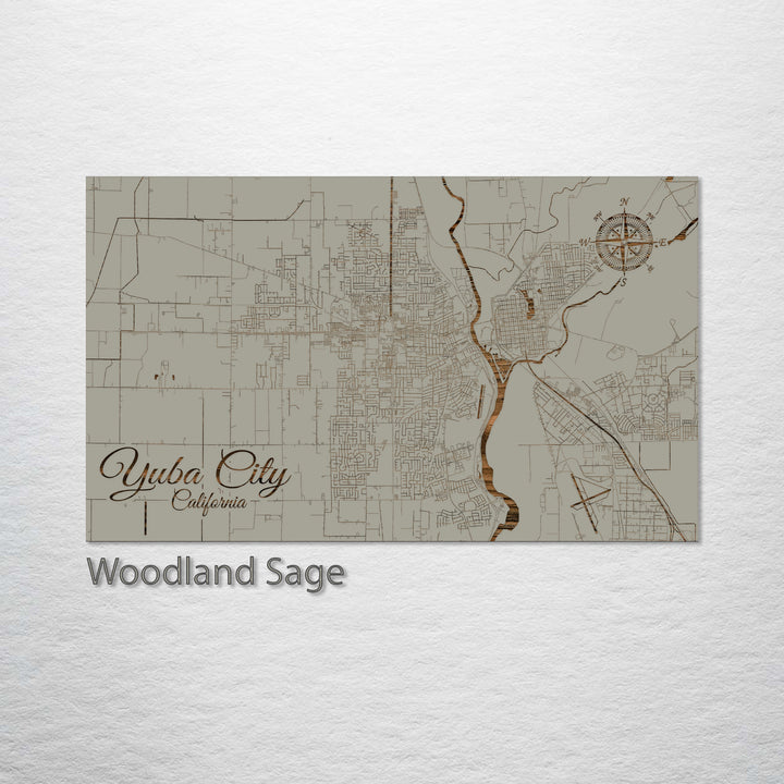 Yuba City, California Street Map