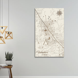 Windsor, California Street Map