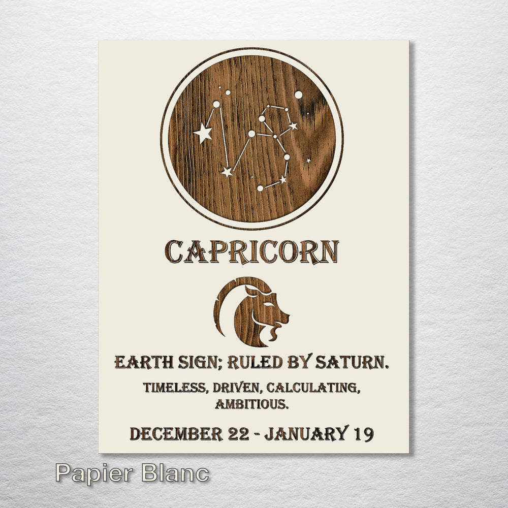Capricorn Zodiac - Fire & Pine