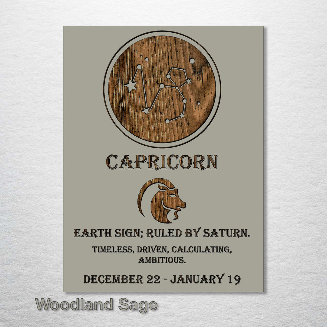 Capricorn Zodiac - Fire & Pine