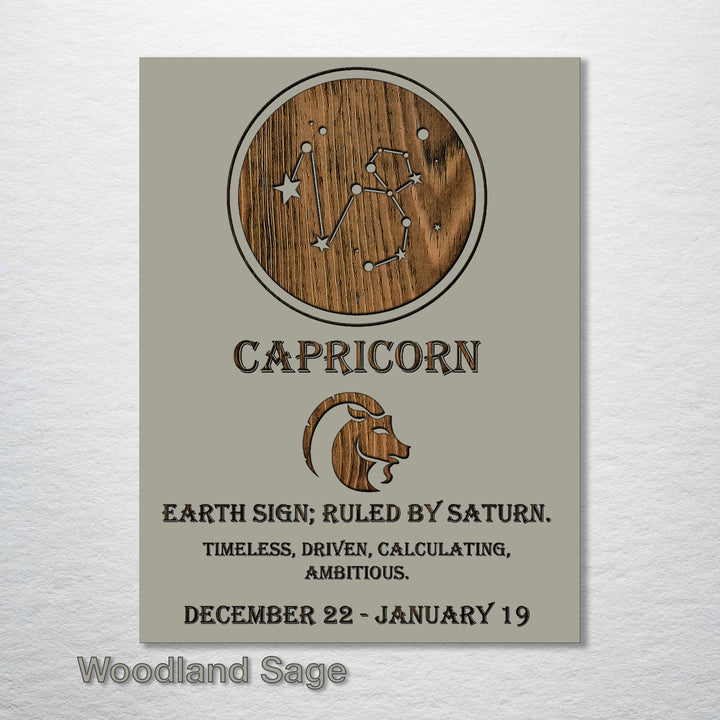 Capricorn Zodiac - Fire & Pine