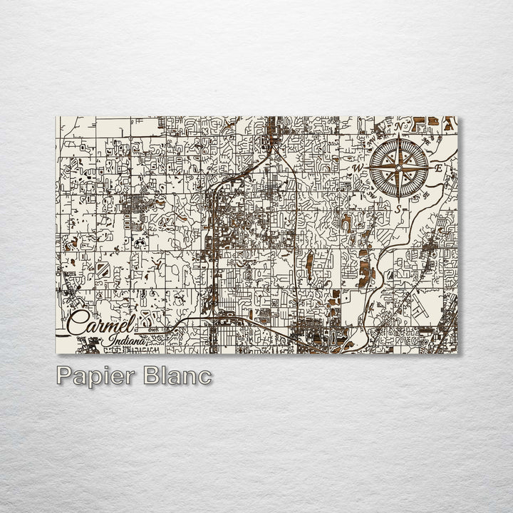 Carmel, Indiana Street Map - Fire & Pine