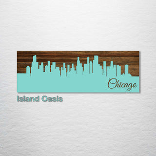Chicago, Illinois Skyline - Fire & Pine