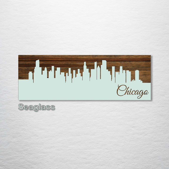 Chicago, Illinois Skyline - Fire & Pine