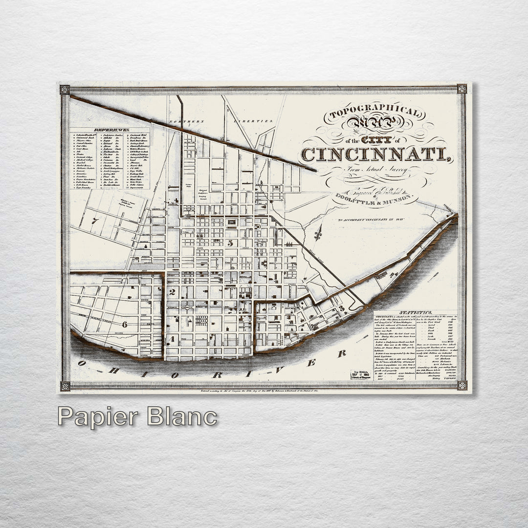 Cincinnati, Ohio 1841 - Fire & Pine