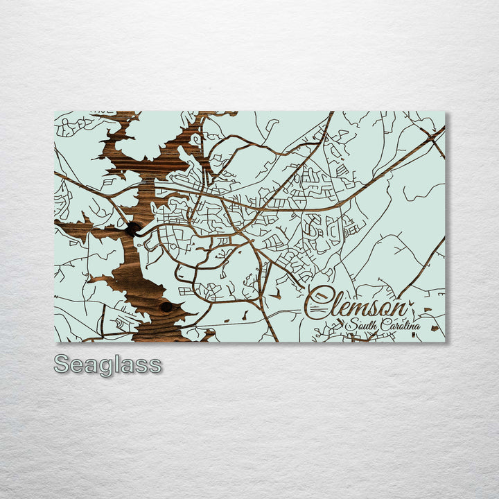 Clemson, South Carolina Street Map - Fire & Pine