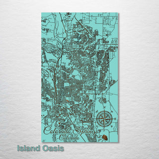 Colorado Springs, Colorado Street Map - Fire & Pine