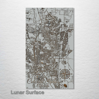 Colorado Springs, Colorado Street Map - Fire & Pine