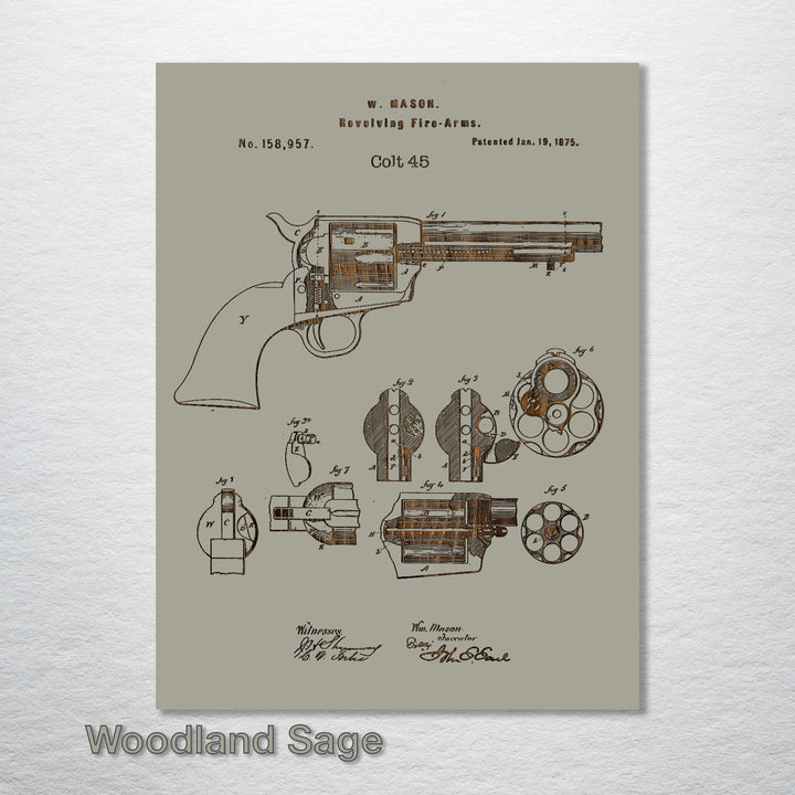 Colt 45 Firearm - Fire & Pine