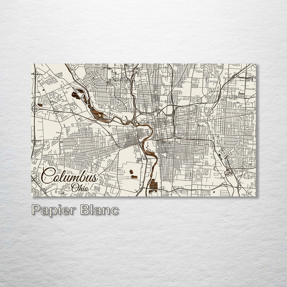 Columbus, Ohio Street Map - Fire & Pine