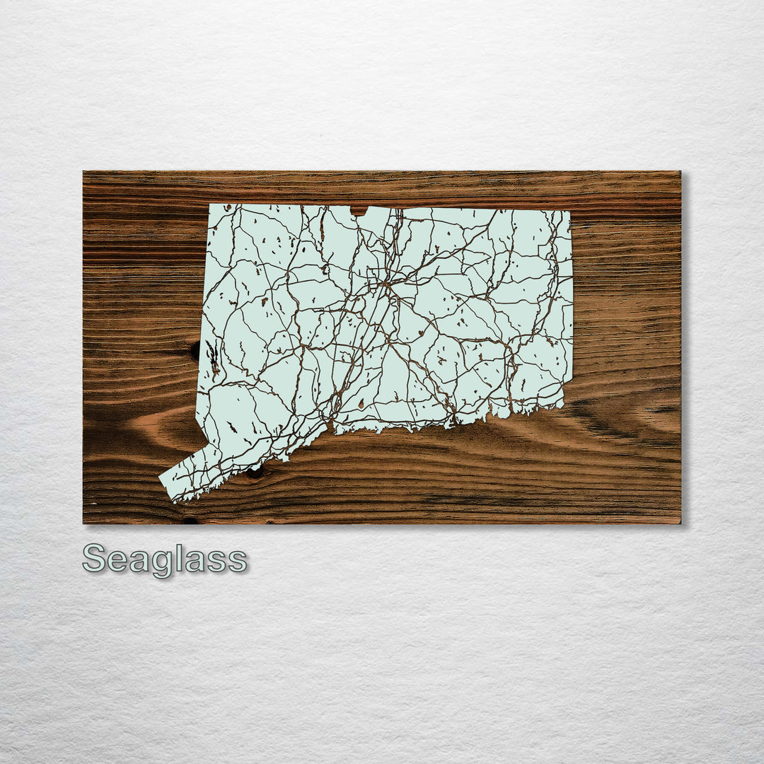 Connecticut Isolated Map - Fire & Pine