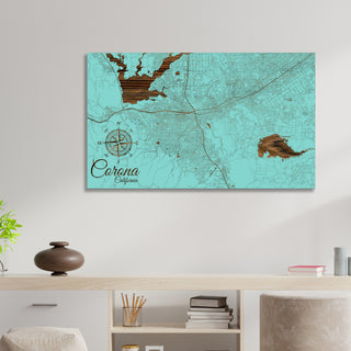 Corona, California Street Map