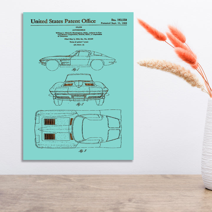 1962 Corvette US Patent - Fire & Pine