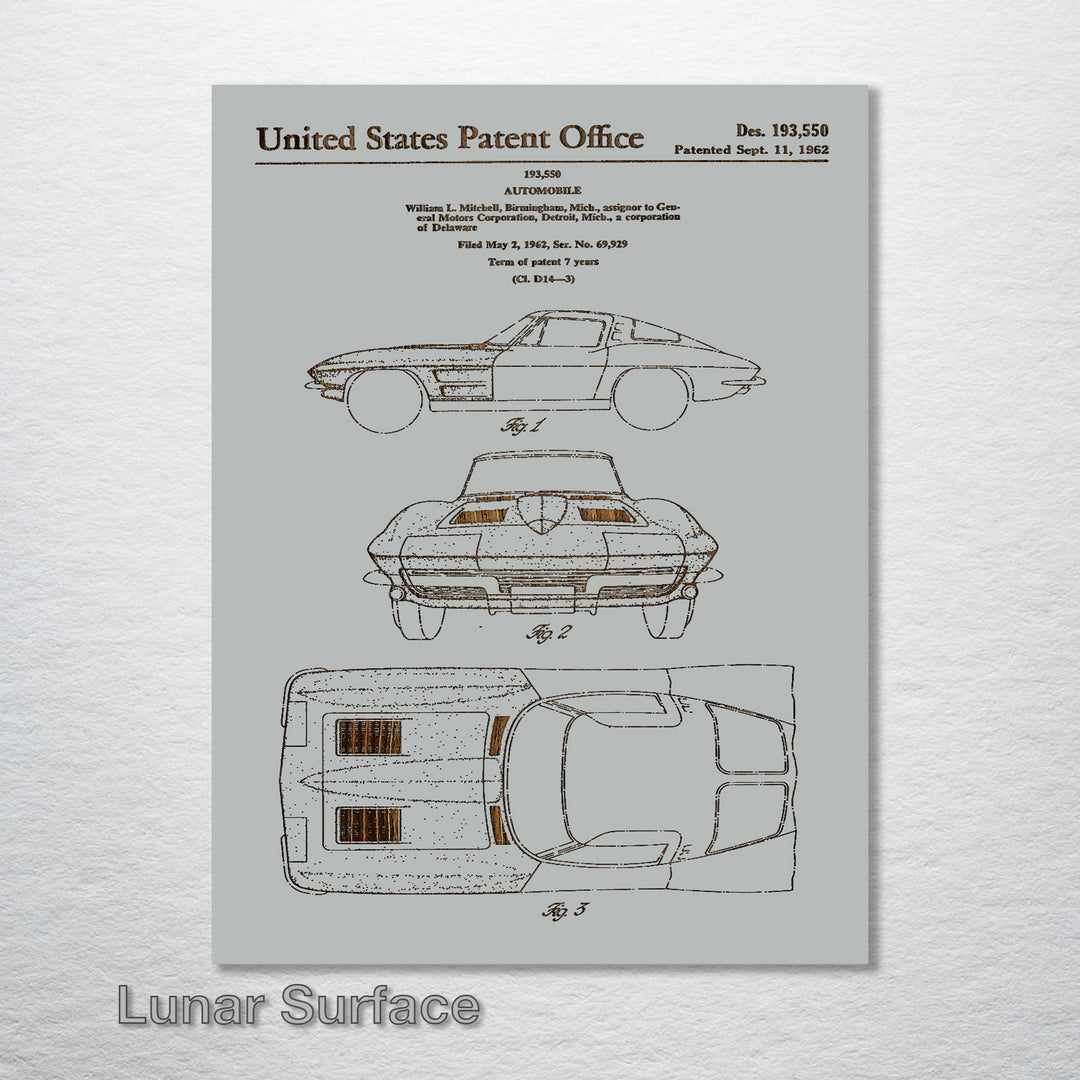 1962 Corvette US Patent - Fire & Pine