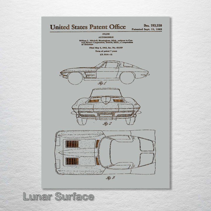 1962 Corvette US Patent - Fire & Pine