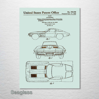 1962 Corvette US Patent - Fire & Pine