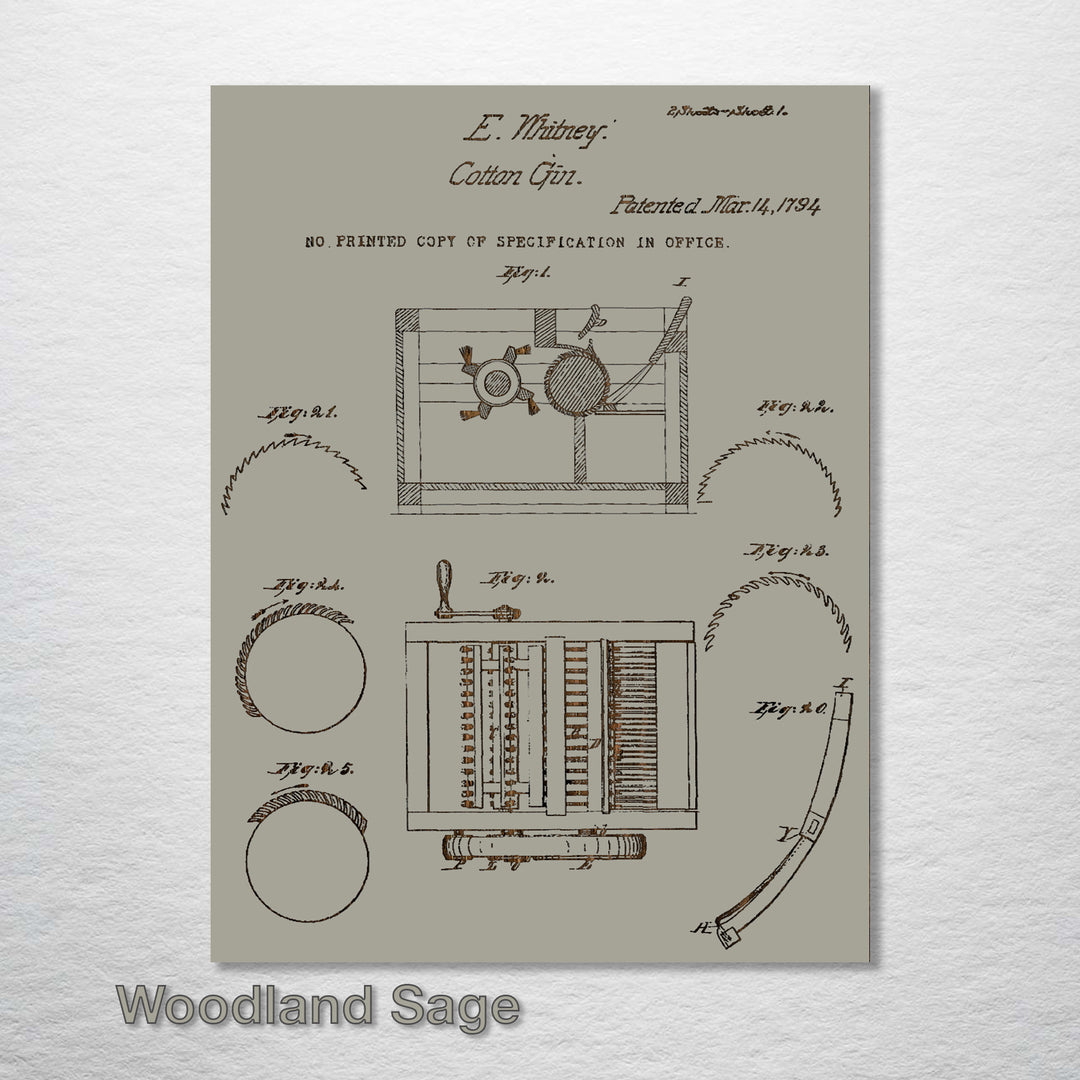 Cotton Gin 1794 - Fire & Pine