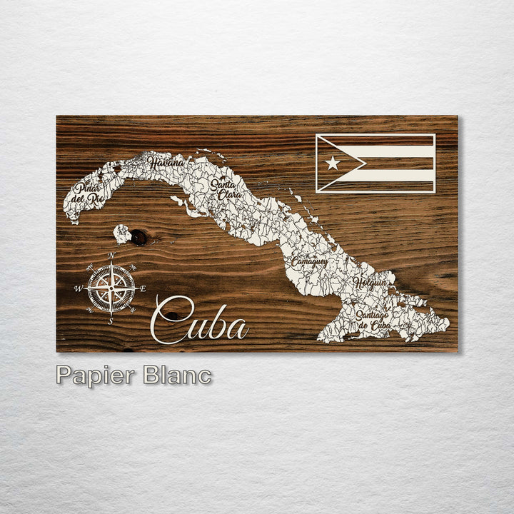 Cuba Whimsical Map - Fire & Pine