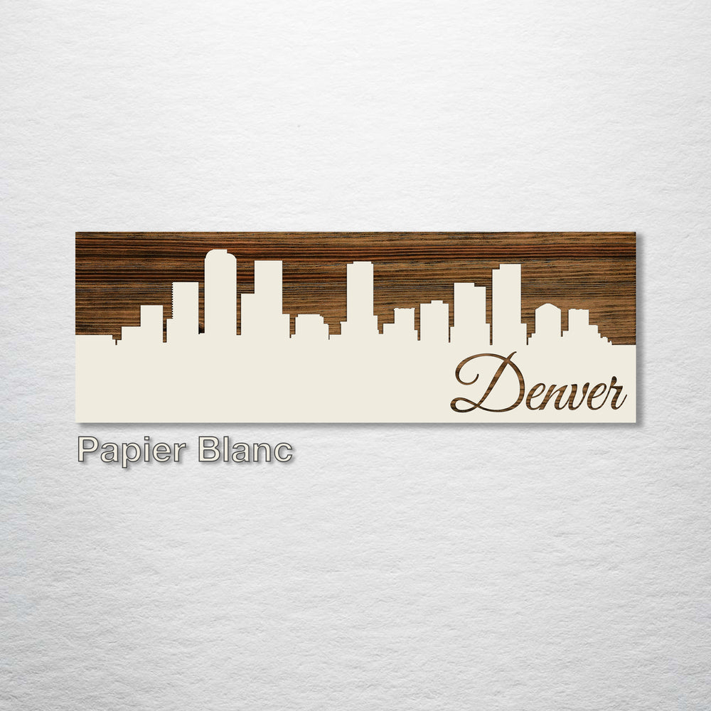 Denver, Colorado Skyline - Fire & Pine