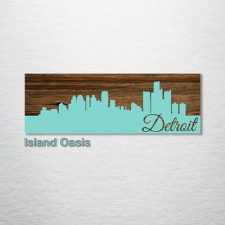 Detroit, Michigan Skyline - Fire & Pine