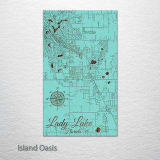 Lady Lake, Florida Street Map