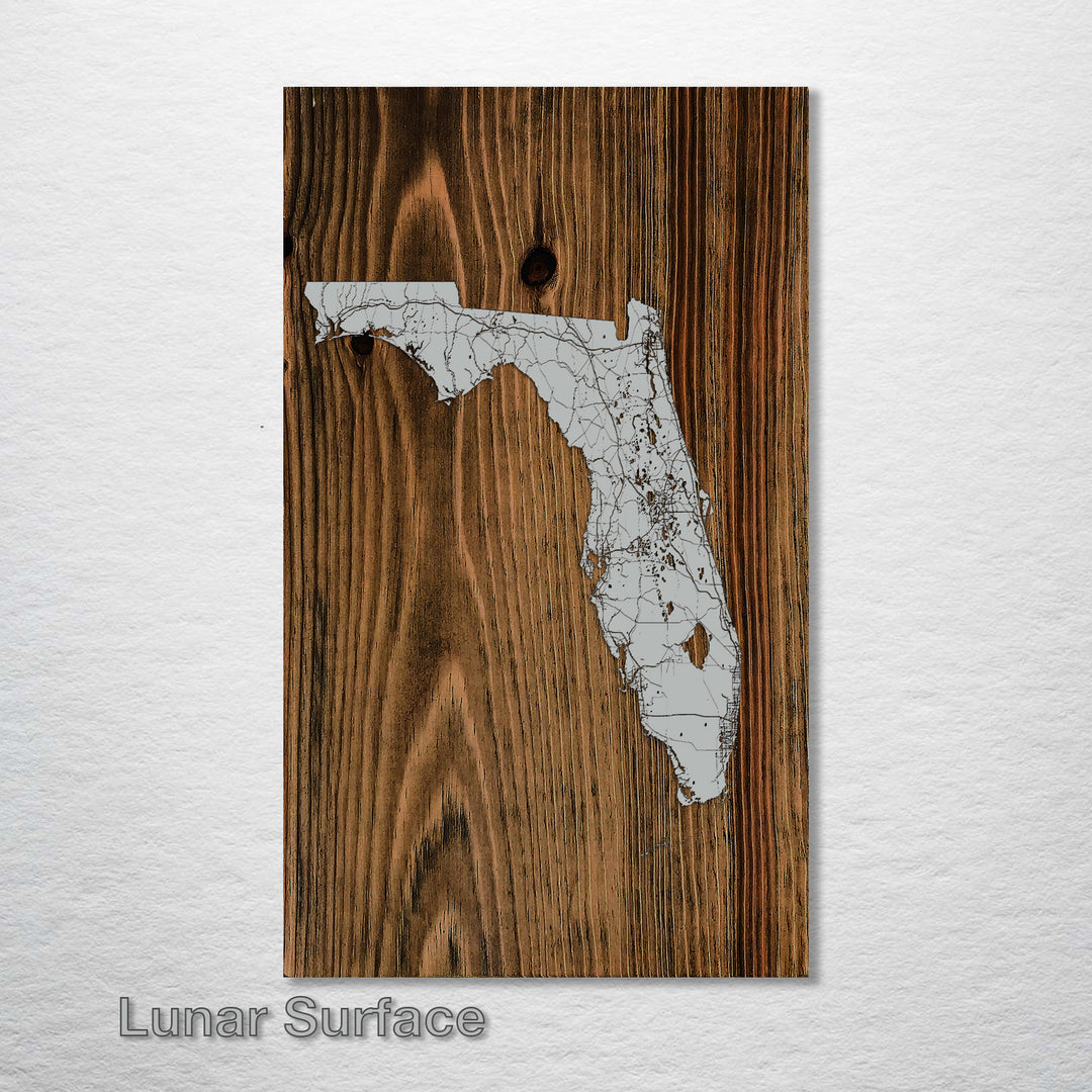 Florida Isolated Map - Fire & Pine