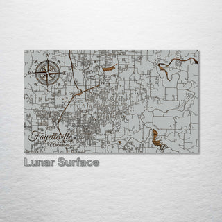 Fayetteville, Arkansas Street Map - Fire & Pine