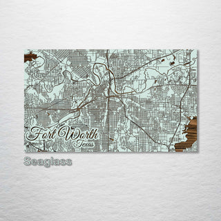 Fort Worth, Texas Street Map - Fire & Pine