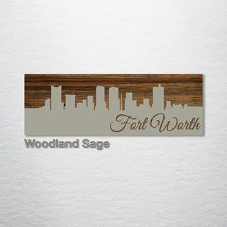 Fort Worth, Texas Skyline - Fire & Pine