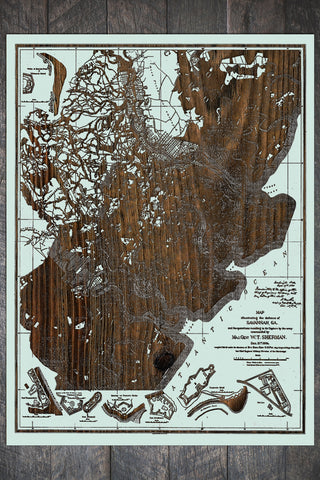 Exclusive - Defense of Savannah 1864 Engraved Patent