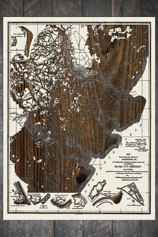 Exclusive - Defense of Savannah 1864 Engraved Patent
