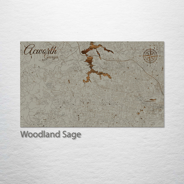 Acworth, Georgia Street Map