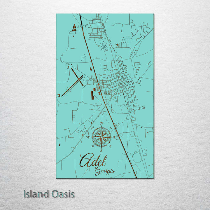 Adel, Georgia Street Map