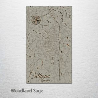 Calhoun, Georgia Street Map