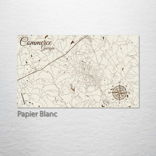 Commerce, Georgia Street Map