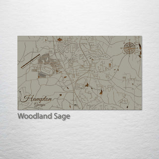 Hampton, Georgia Street Map
