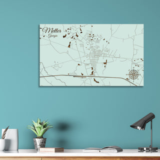 Metter, Georgia Street Map
