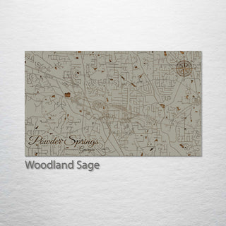 Powder Springs, Georgia Street Map