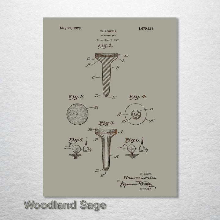 Golf Tee 1928 - Fire & Pine