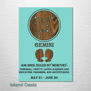 Gemini Zodiac - Fire & Pine
