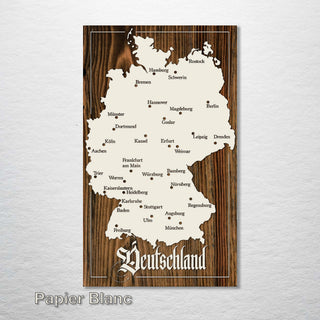 Map of Germany - Fire & Pine