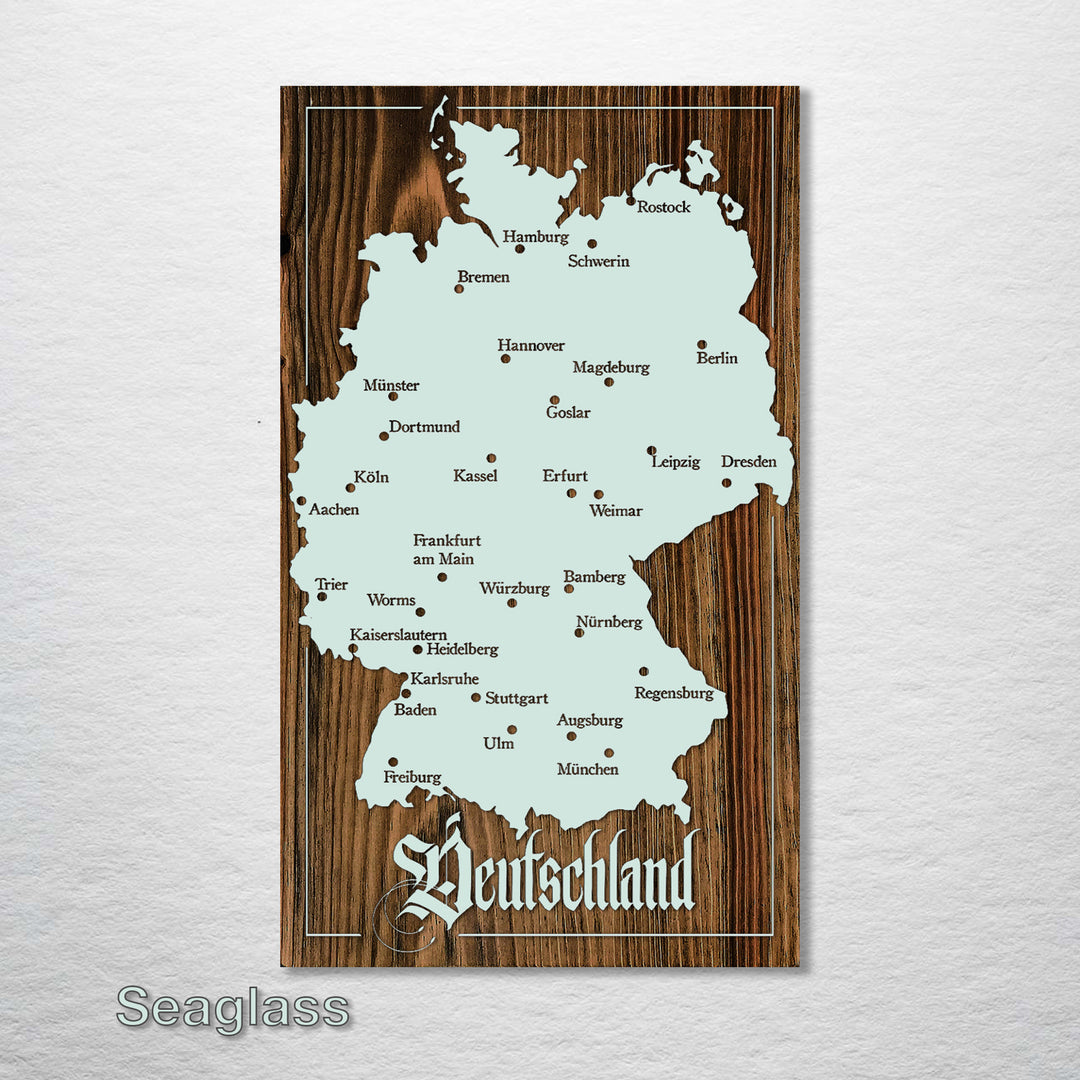 Map of Germany - Fire & Pine