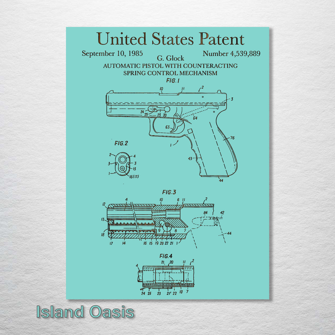 Glock Pistol - Fire & Pine