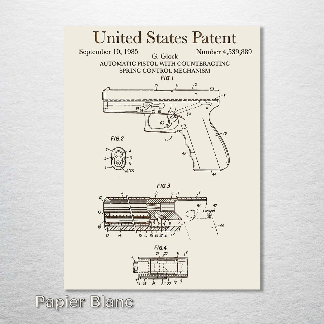 Glock Pistol - Fire & Pine