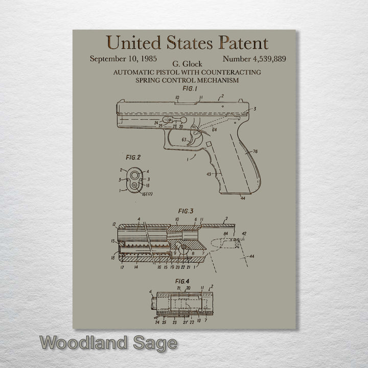 Glock Pistol - Fire & Pine