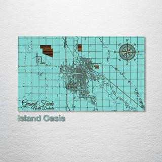 Grand Fork, North Dakota Street Map - Fire & Pine