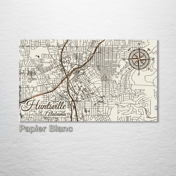 Huntsville, Alabama Street Map - Fire & Pine