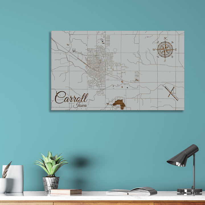 Carroll, Iowa Street Map