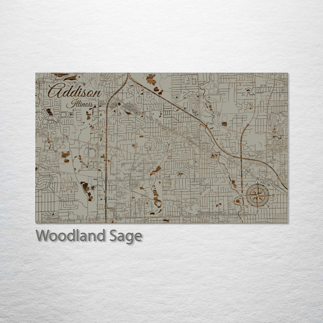 Addison, Illinois Street Map