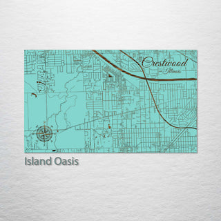 Crestwood, Illinois Street Map